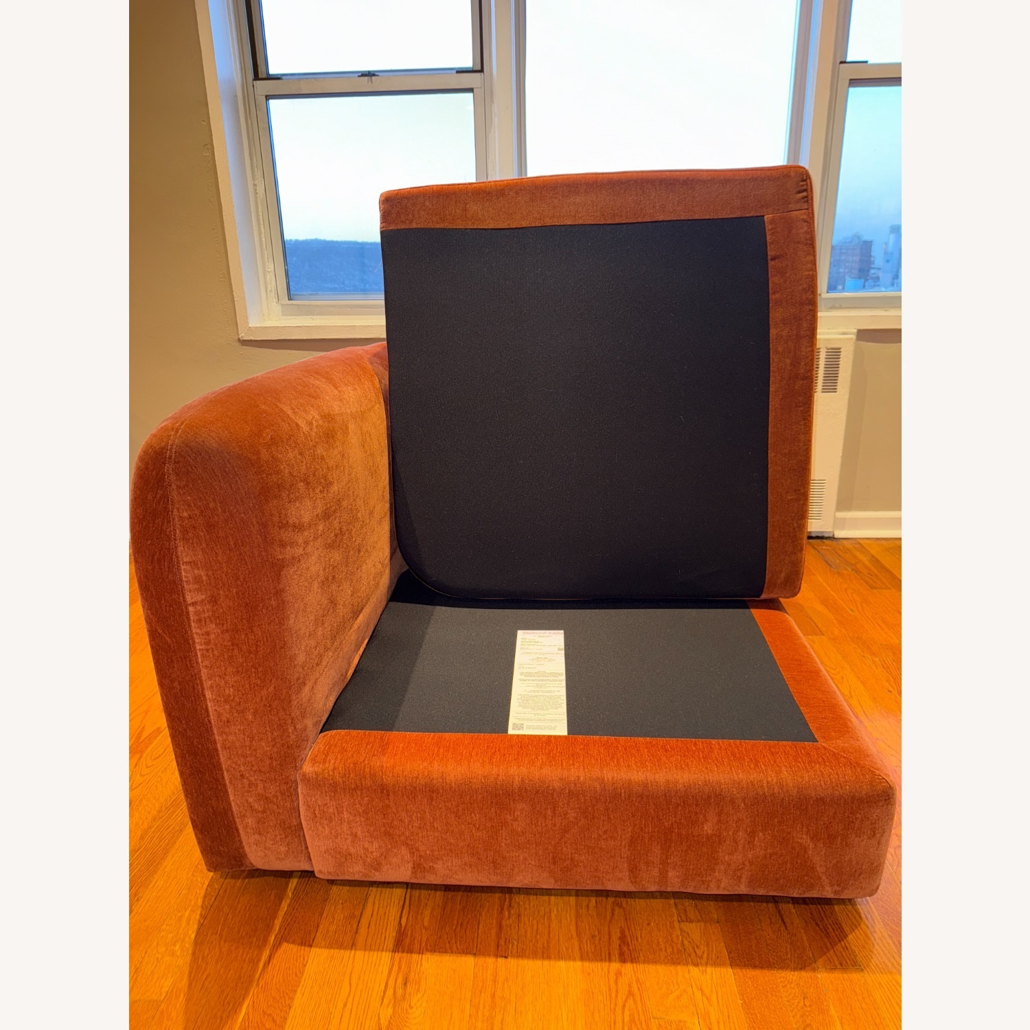 Joybird Sebastian Orange Fabric Armchair - image-5