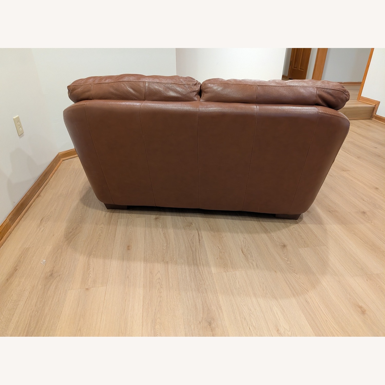 Leather 2 Seater Sofa - image-3