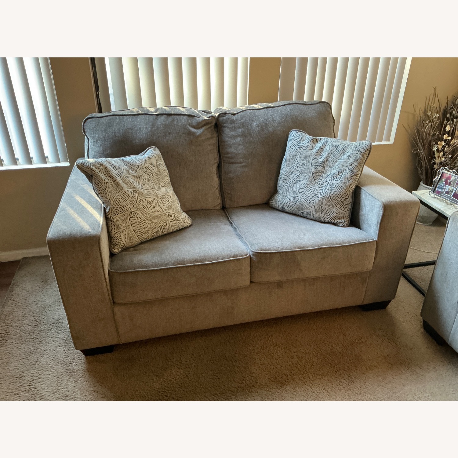 Ashley Furniture Atari Light Gray Fabric 2 Seater Sofa - image-1