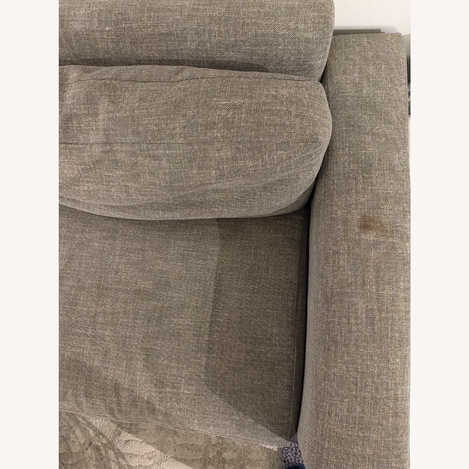 West Elm Urban Dark Gray Fabric 2 Seater Sofa - image-3