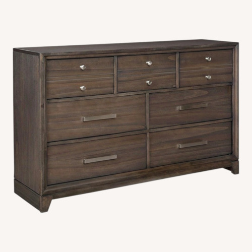 Used Ashley Furniture Brueban Dark Brown Dresser for sale on AptDeco
