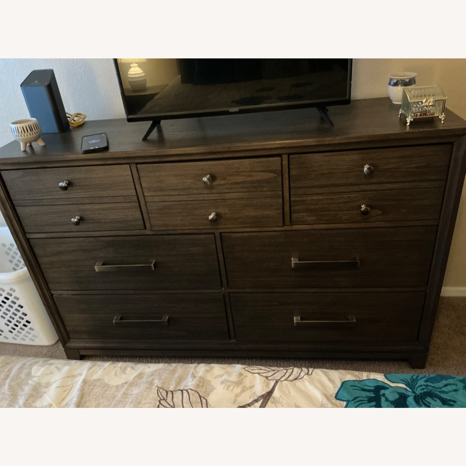 Ashley Furniture Brueban Dark Brown Dresser - image-2