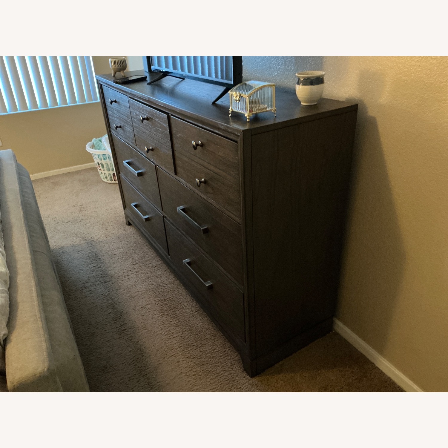 Ashley Furniture Brueban Dark Brown Dresser - image-3