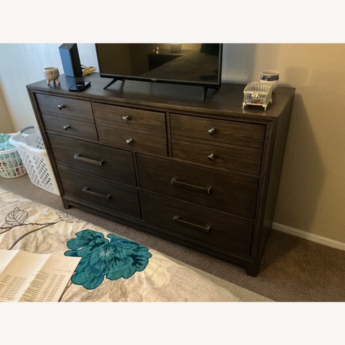 Used Ashley Furniture Brueban Dark Brown Dresser for sale on AptDeco