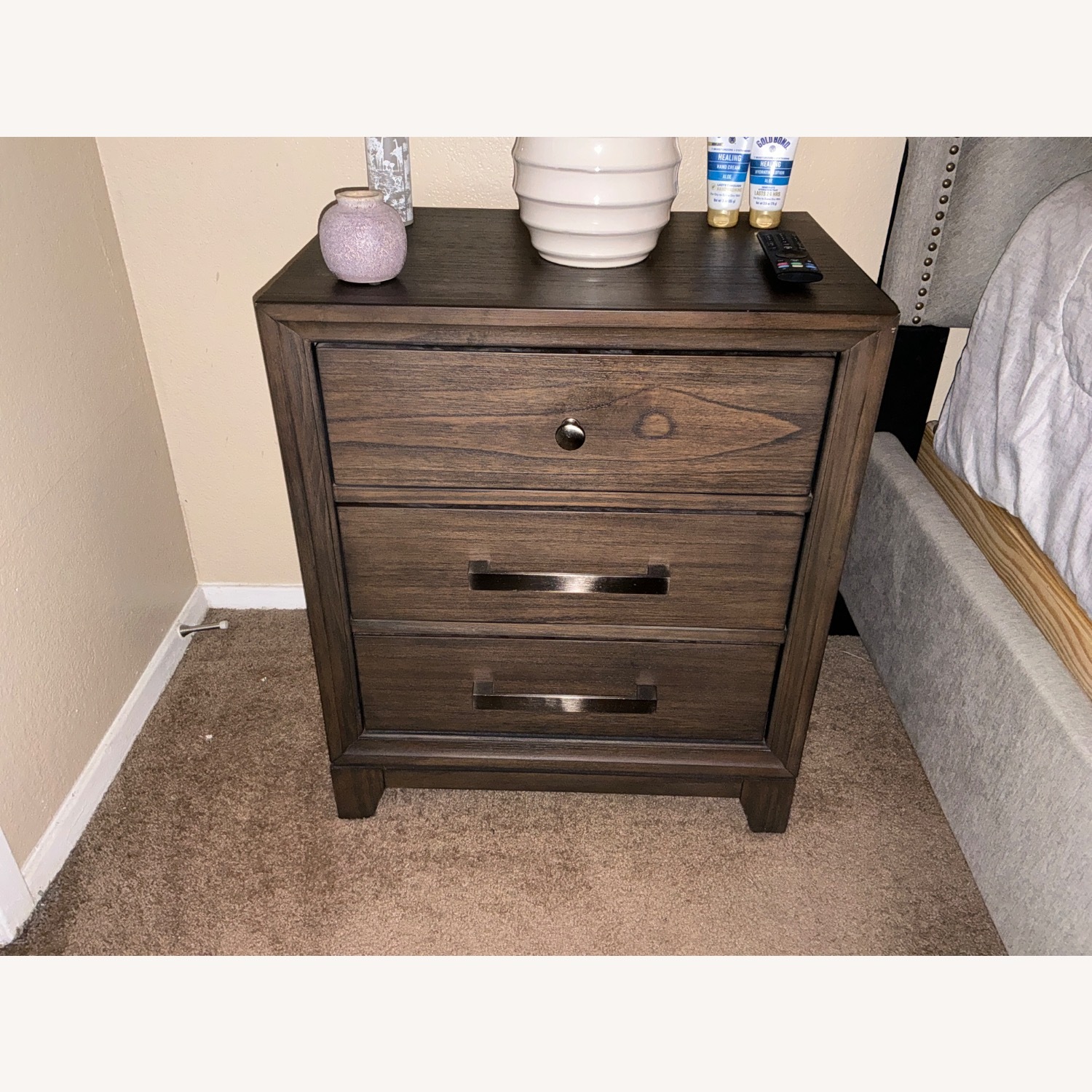 Ashley Furniture Dark Brown Nightstand - image-2