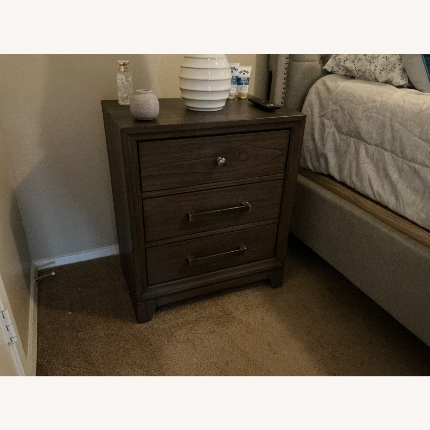 Ashley Furniture Dark Brown Nightstand - image-3
