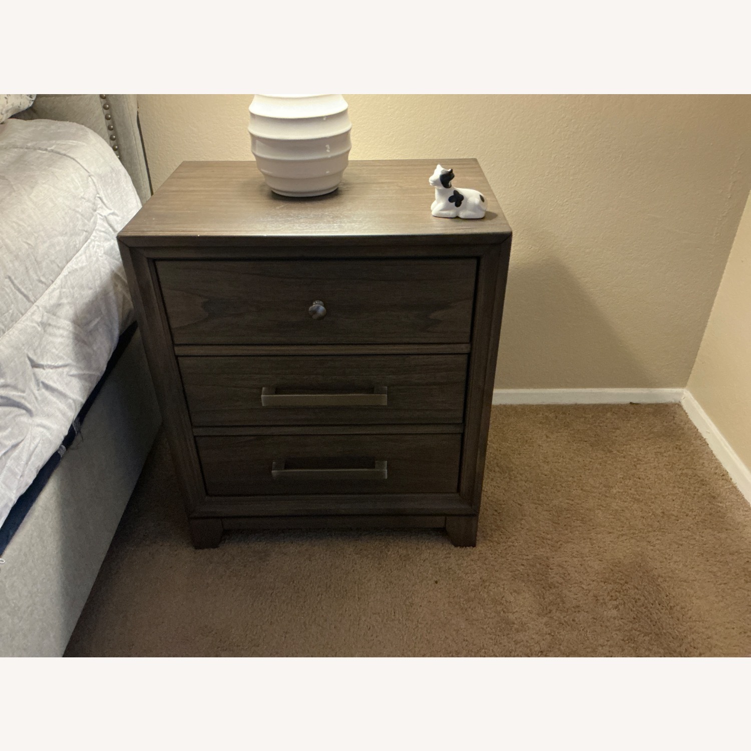 Ashley Furniture Dark Brown Nightstand - image-1