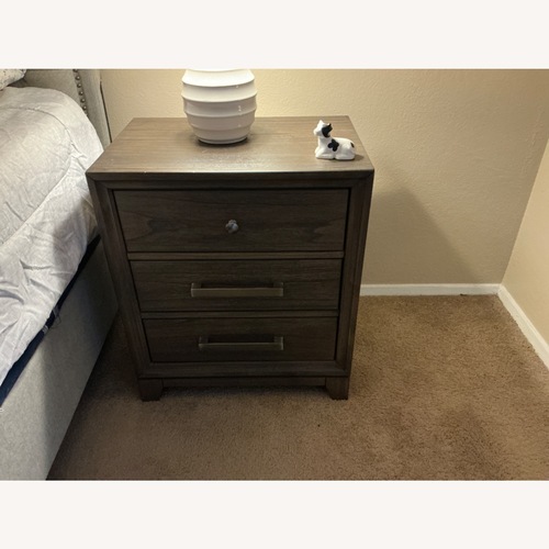 Used Ashley Furniture Dark Brown Nightstand for sale on AptDeco