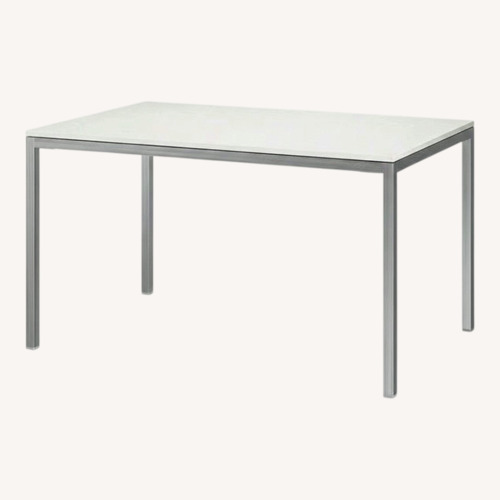 Used IKEA White Metal Dining Set for sale on AptDeco