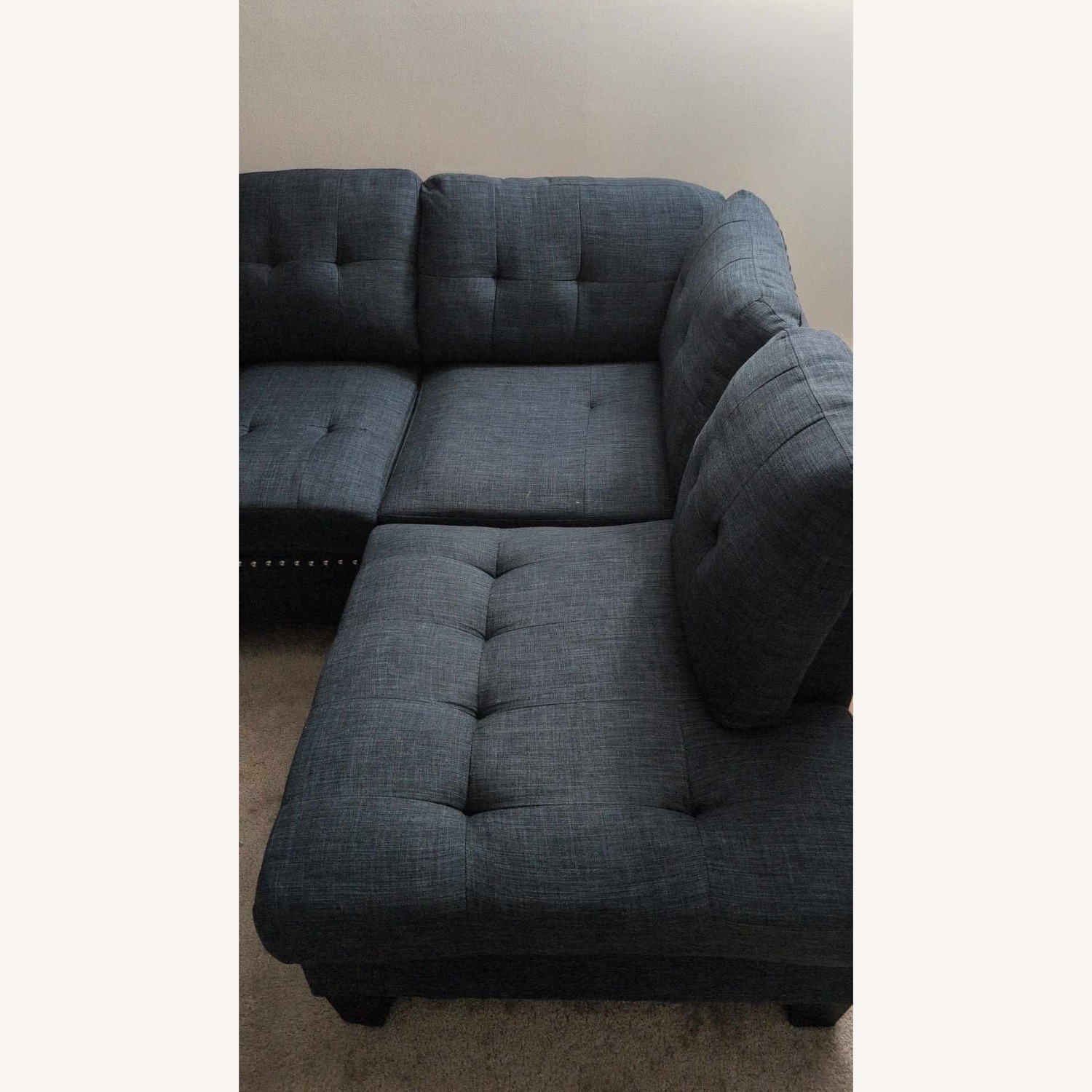 Wayfair Blue 2 Piece Sectional - image-5