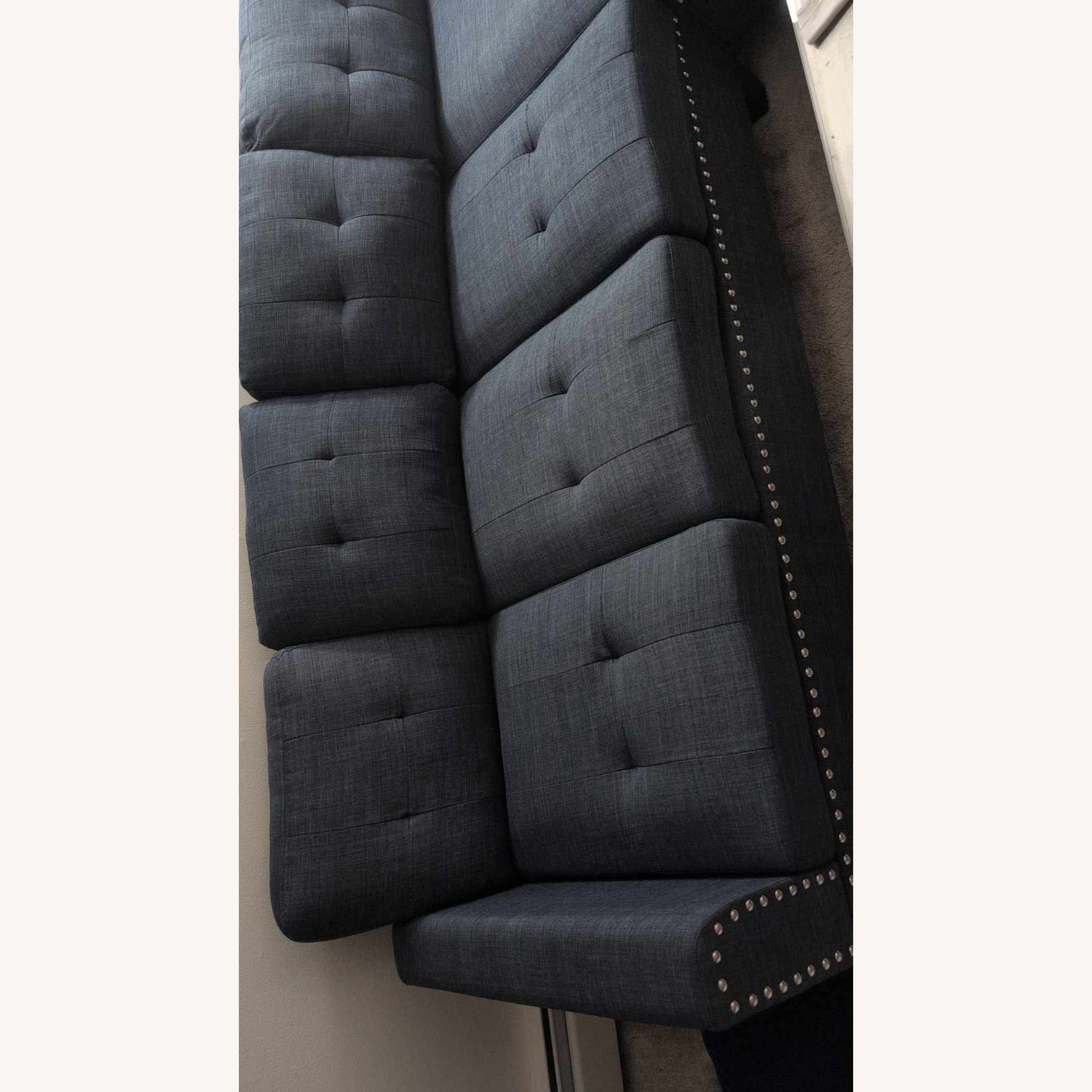 Wayfair Blue 2 Piece Sectional - image-4