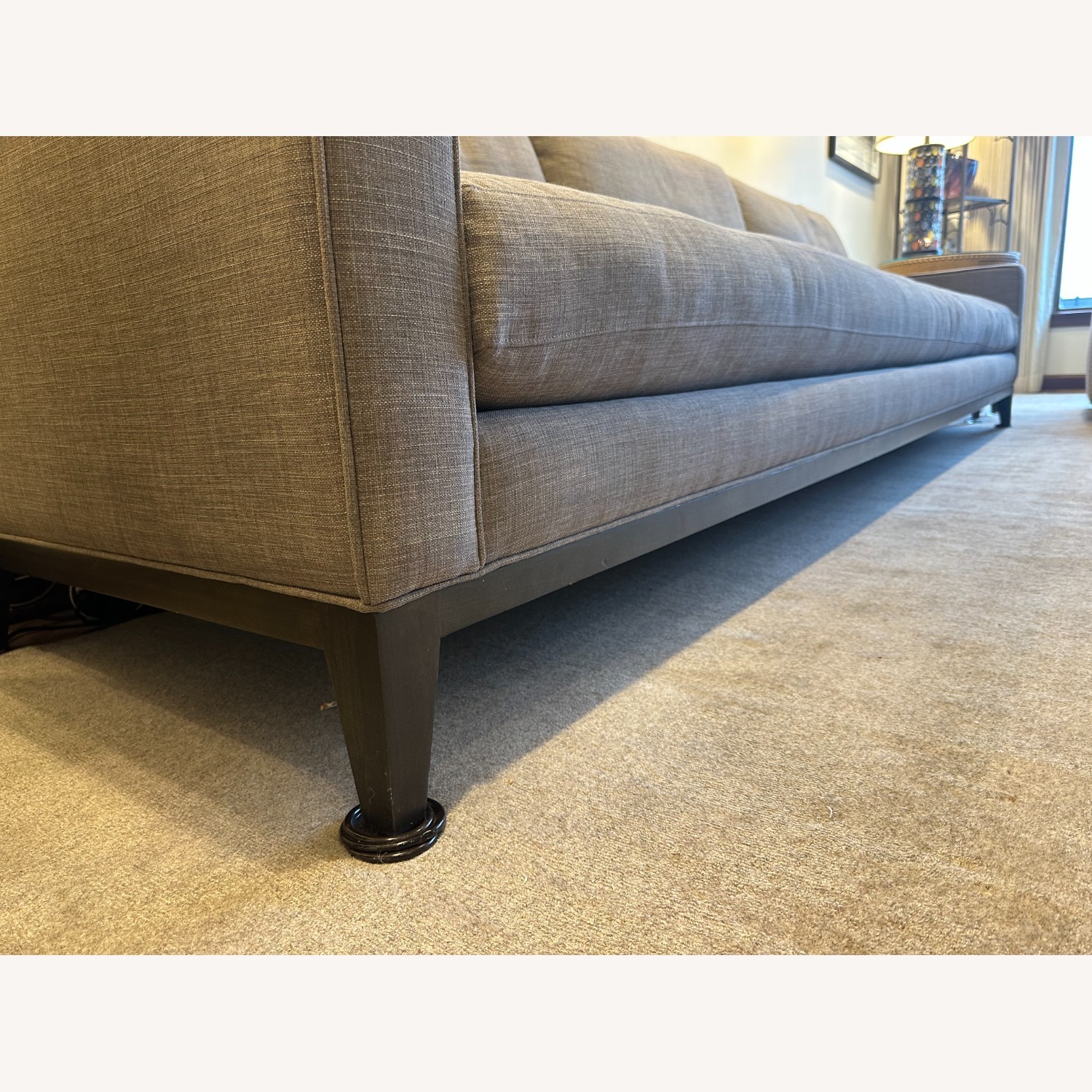 Light Gray Fabric 3+ Seater Sofa - image-2