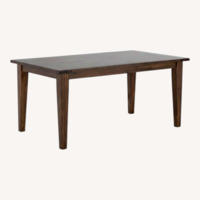Living Spaces Elle Dark Brown Wood Dining Table