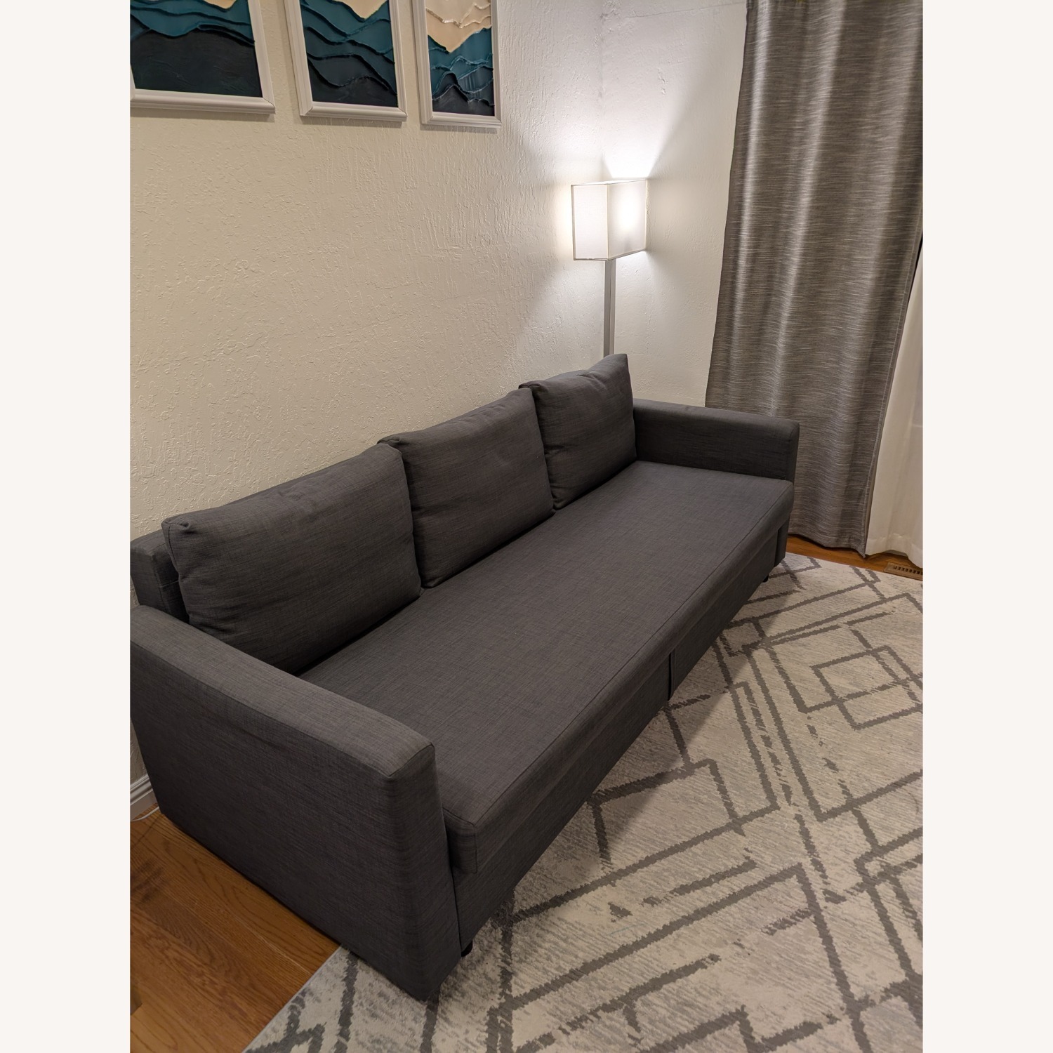 IKEA Friheten Dark Gray Sleeper Sofa - image-2