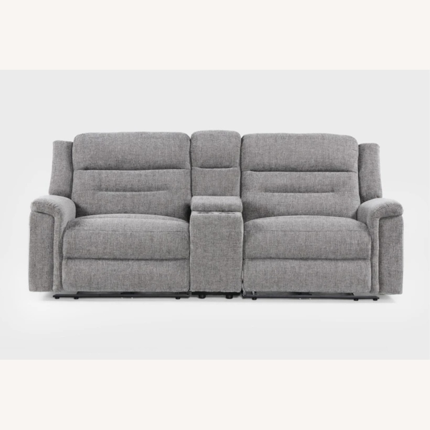 Living Spaces Dutton Loveseat Recliner With Console - image-6