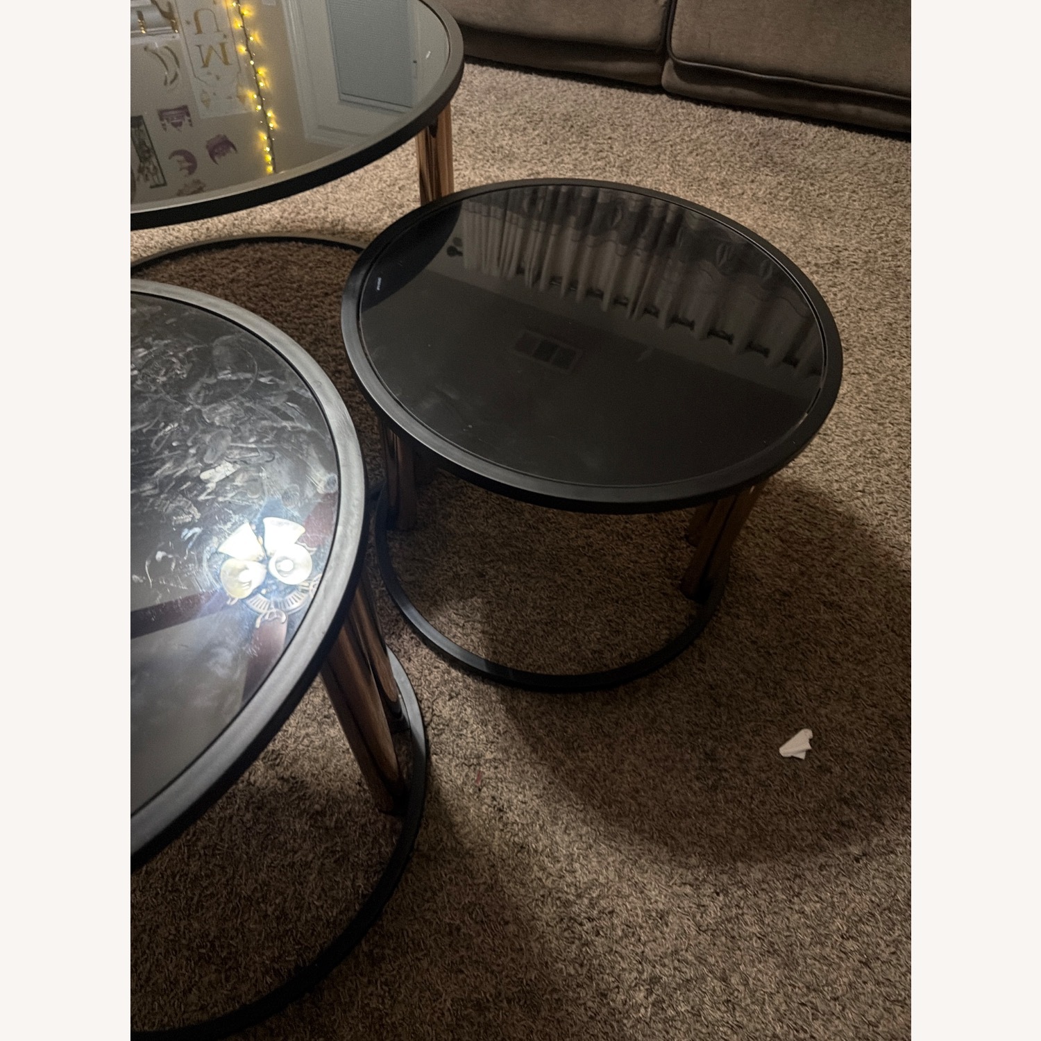 Black Glass Coffee Table - image-6