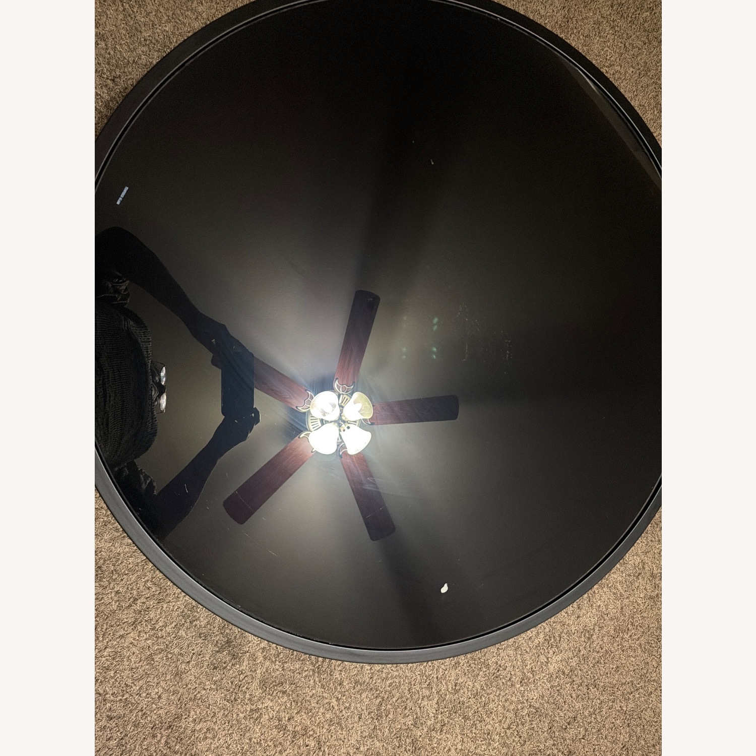 Black Glass Coffee Table - image-1