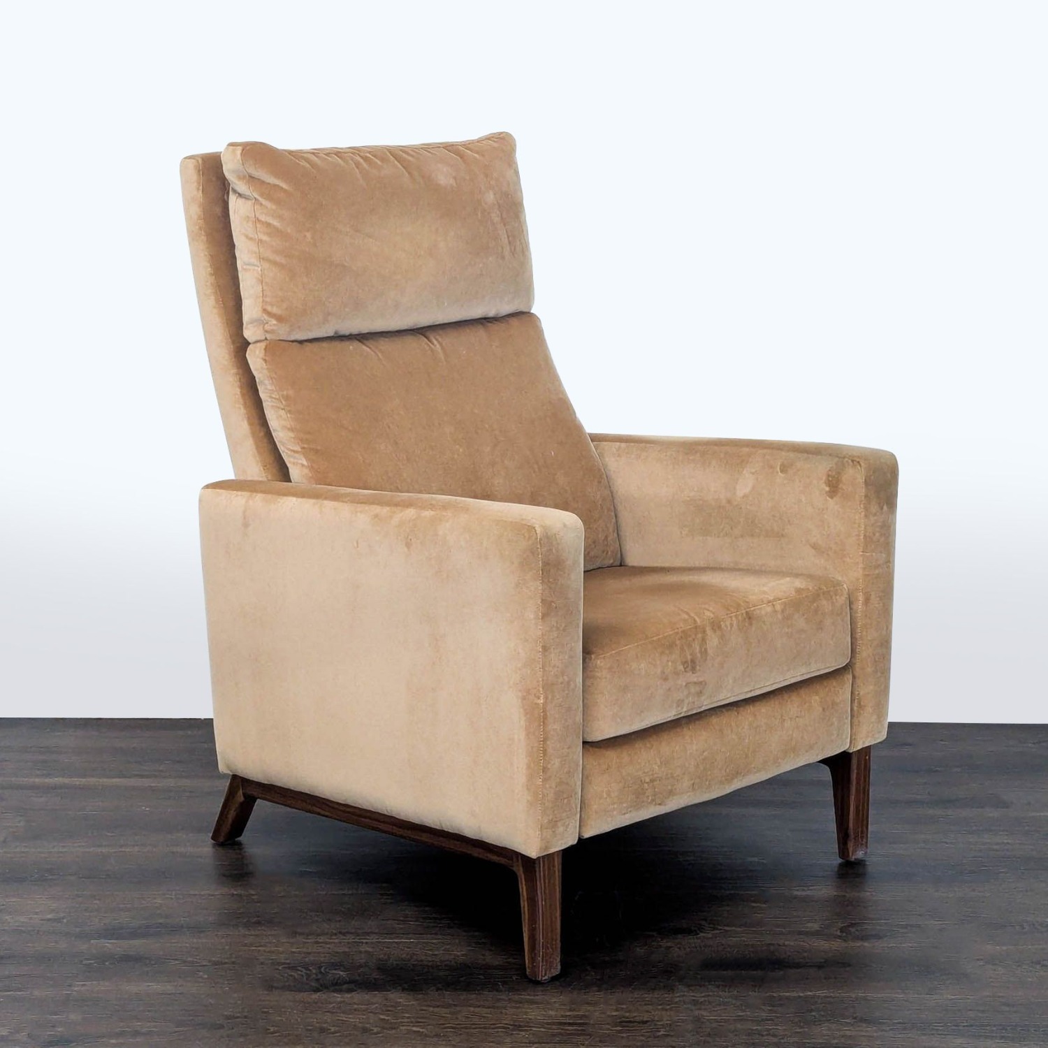Room and Board Wynton Modern Tan Recliner  - image-3