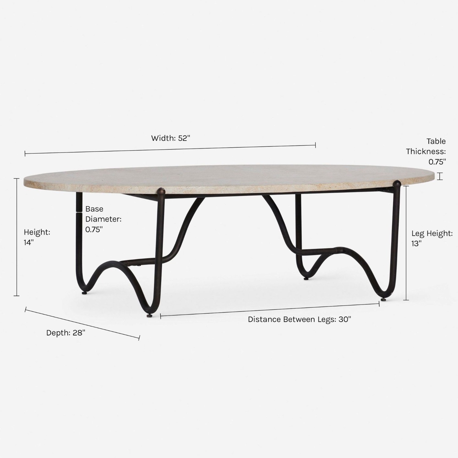 Lulu and Georgia Round Stone Top Coffee Table - image-5