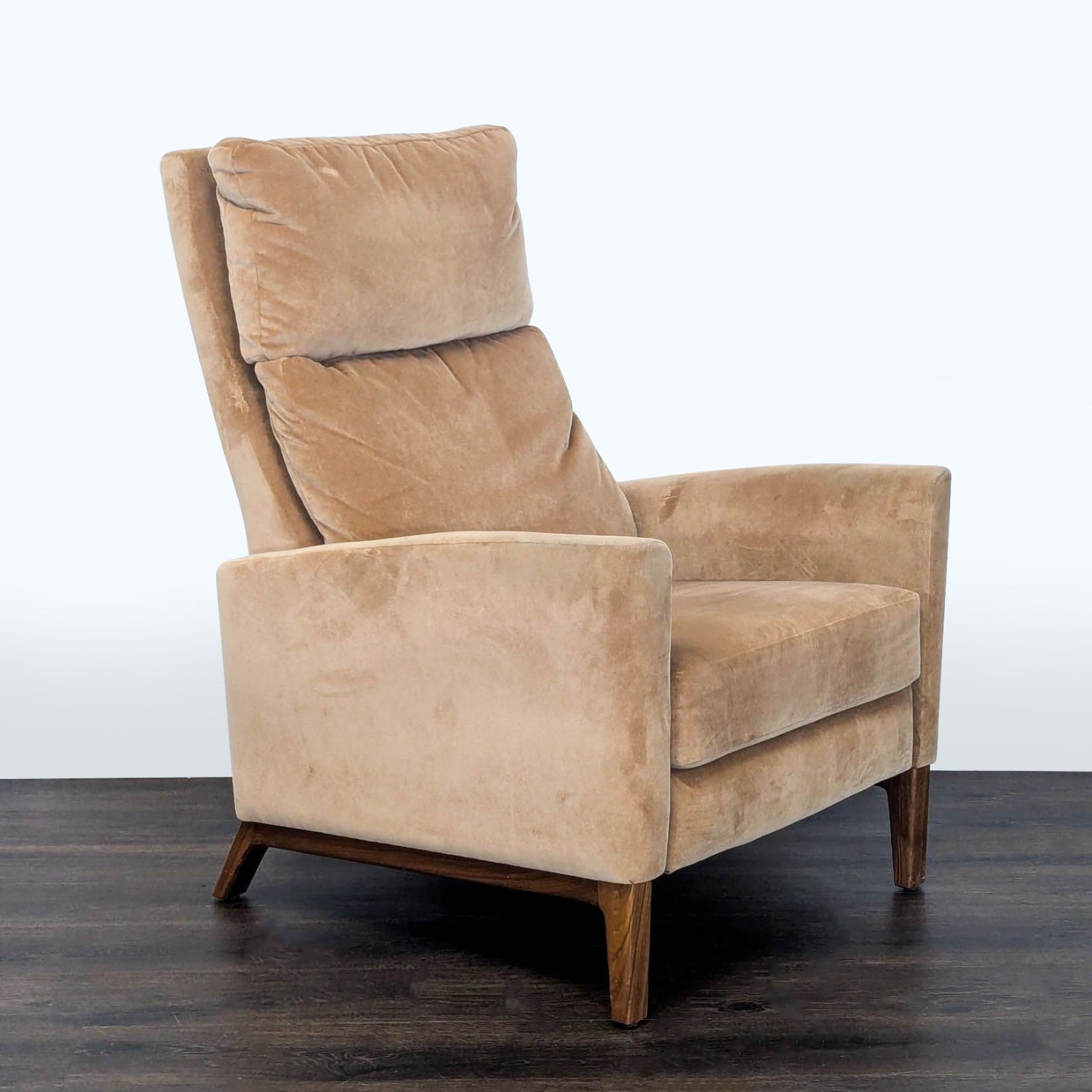 Room and Board Tan Power Recliner Lounge Chair - image-2