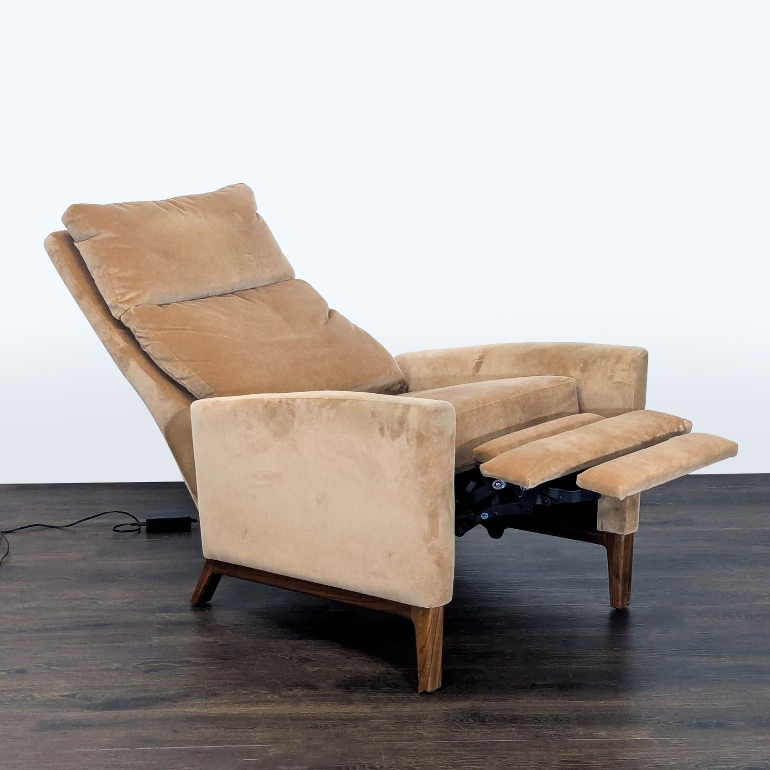 Room and Board Tan Power Recliner Lounge Chair - image-7