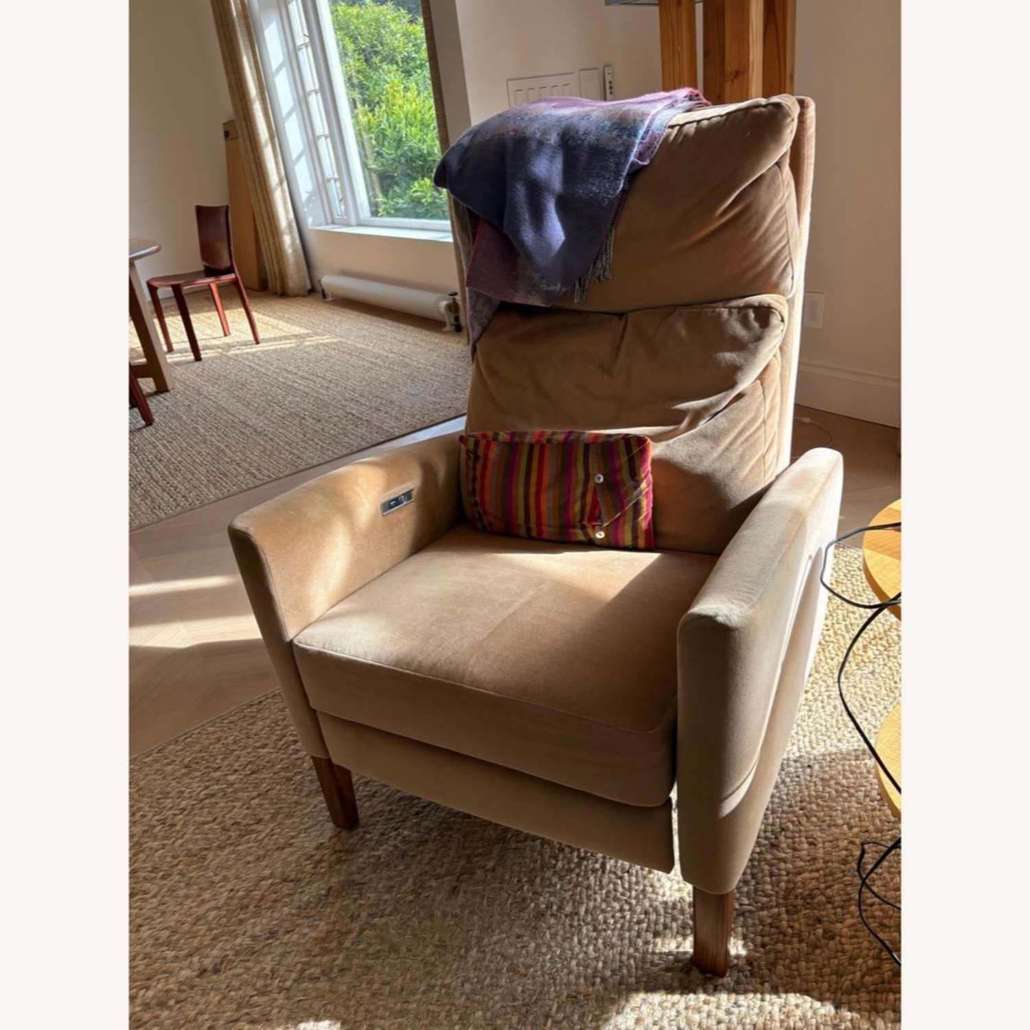 Room and Board Tan Power Recliner Lounge Chair - image-11