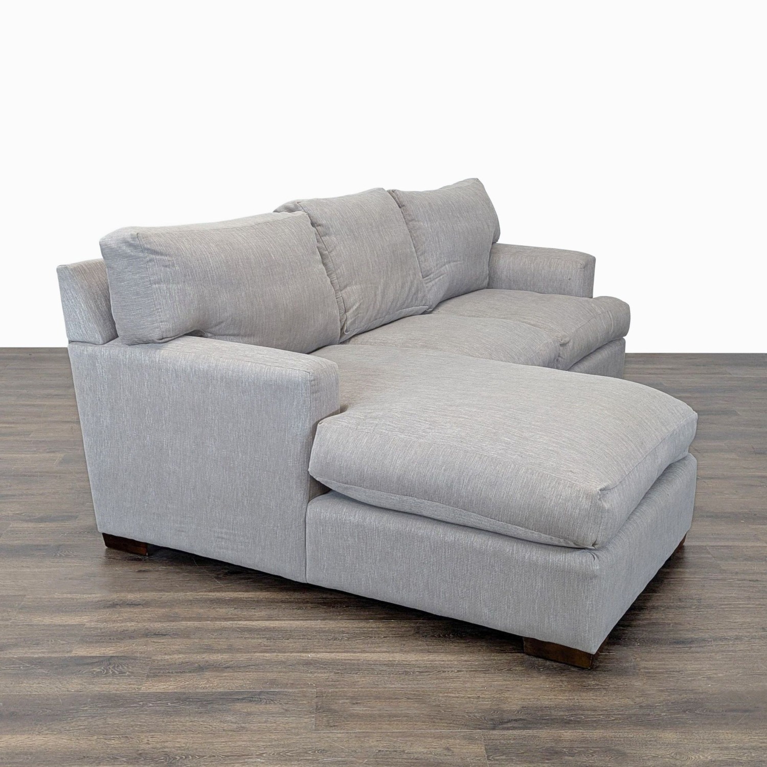 Modern Light Gray L-Shaped Sectional Sofa  - image-3