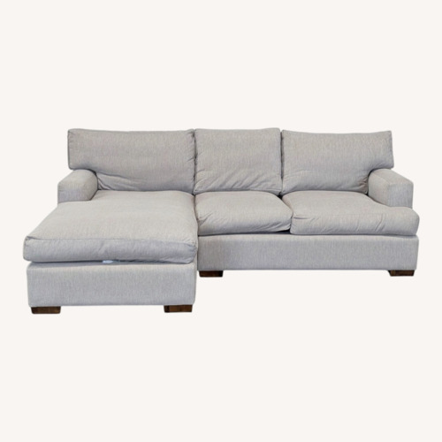 Used Modern Light Gray L-Shaped Sectional Sofa for sale on AptDeco