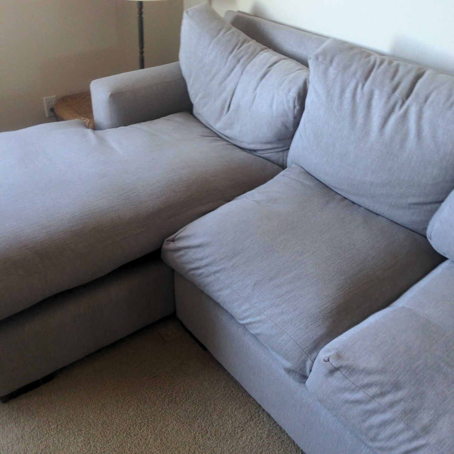 Modern Light Gray L-Shaped Sectional Sofa  - image-9