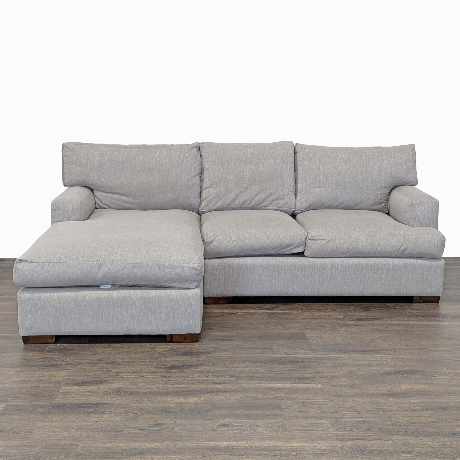 Modern Light Gray L-Shaped Sectional Sofa  - image-2