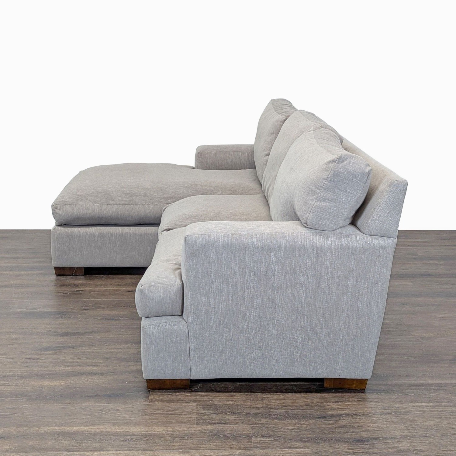 Modern Light Gray L-Shaped Sectional Sofa  - image-6