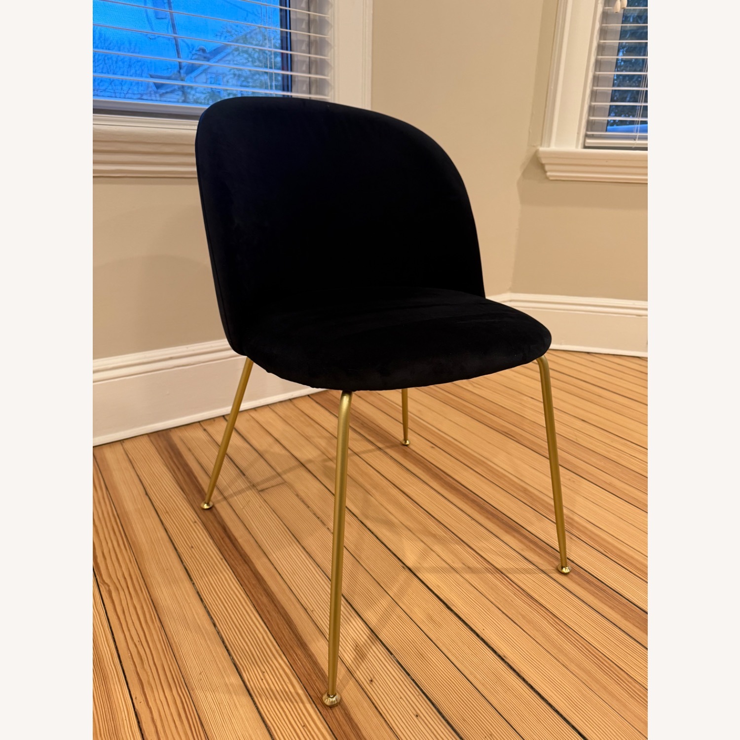 Rove Concepts Iris Black Velvet Dining Chair  - image-1