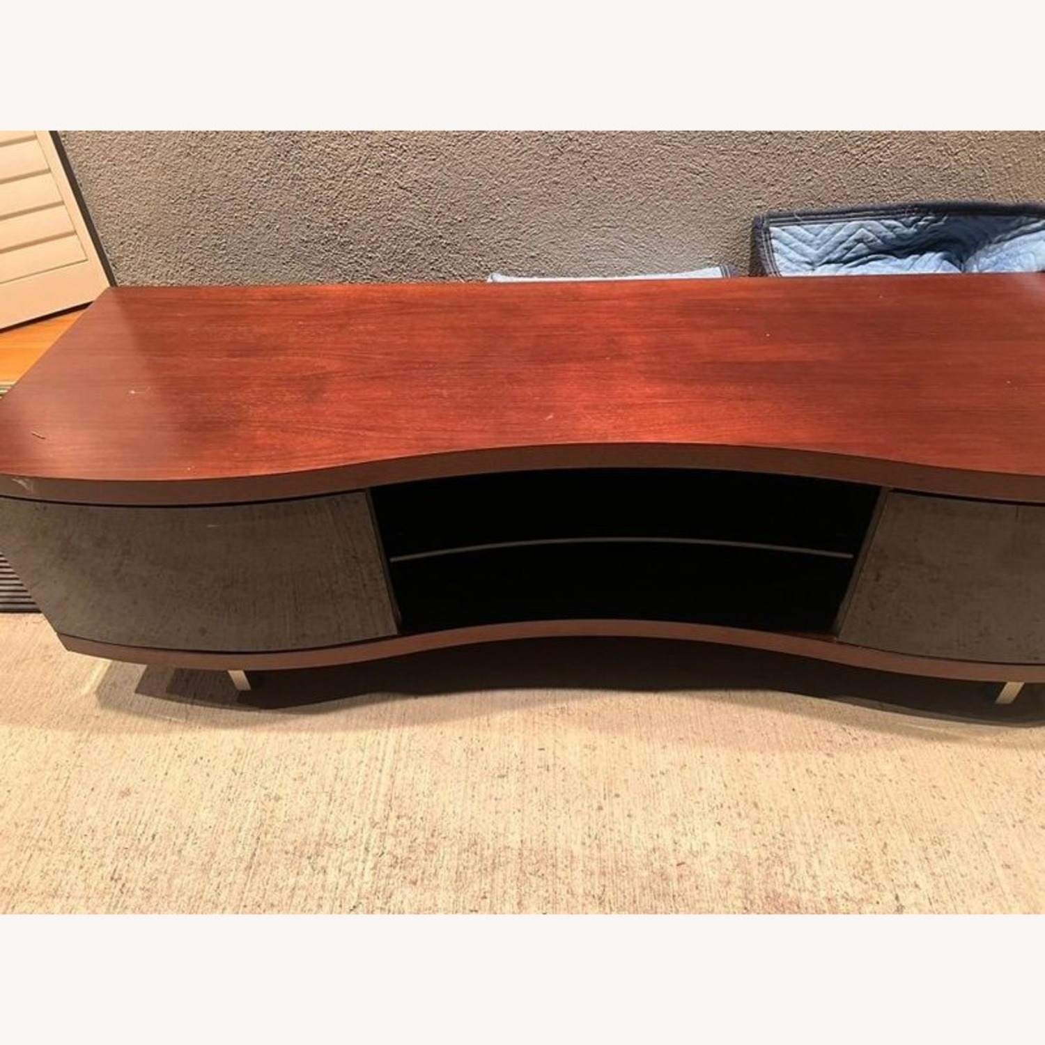 BDI Ola Chocolate Curved TV Cabinet - image-9