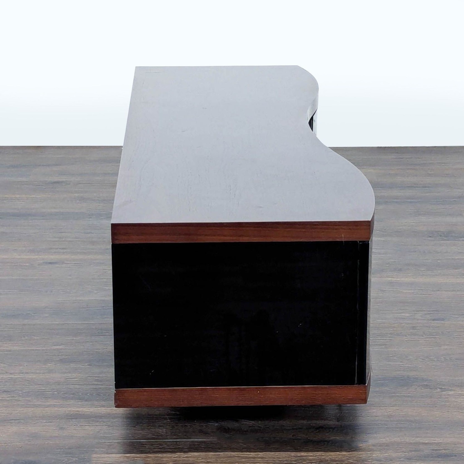 BDI Ola Chocolate Curved TV Cabinet - image-4