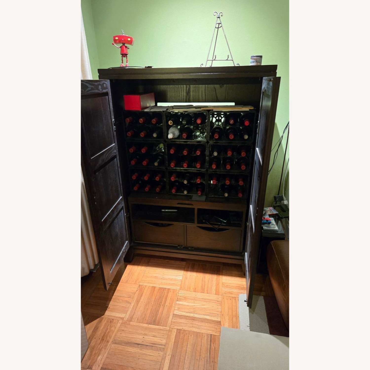 Ethan Allen Entertainment Armoire with Two Drawers - image-2