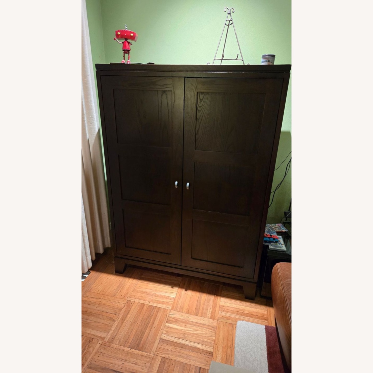 Ethan Allen Entertainment Armoire with Two Drawers - image-1