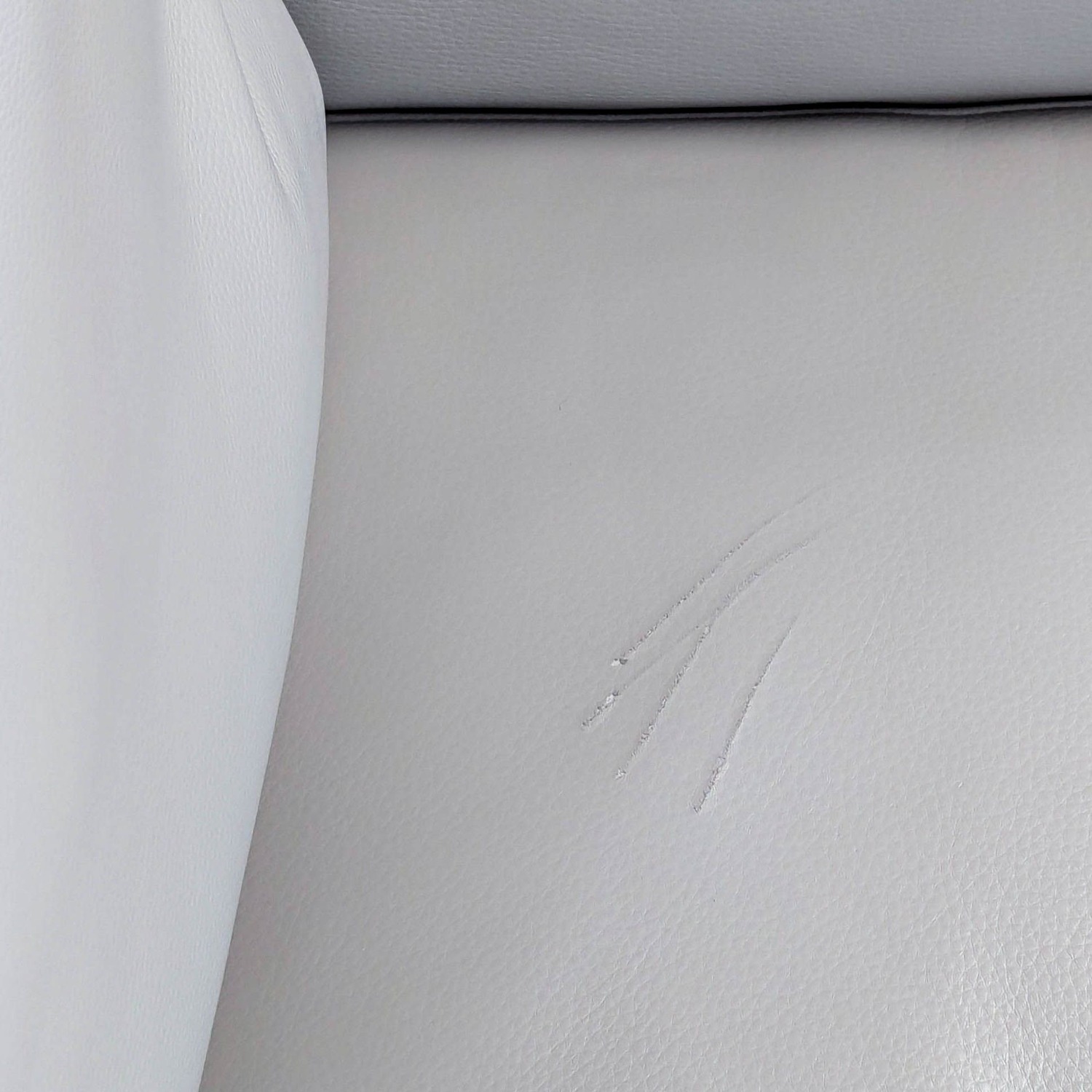 Design Within Reach Como Modern Grey Leather  - image-8