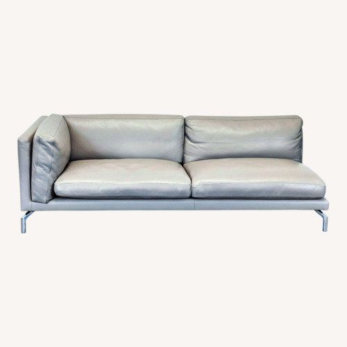 Used Design Within Reach Como Modern Grey Leather for sale on AptDeco