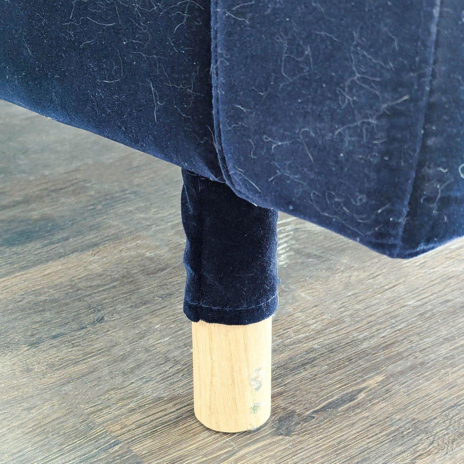 IKEA Morabo Navy Blue Sectional Sofa with Chaise - image-7