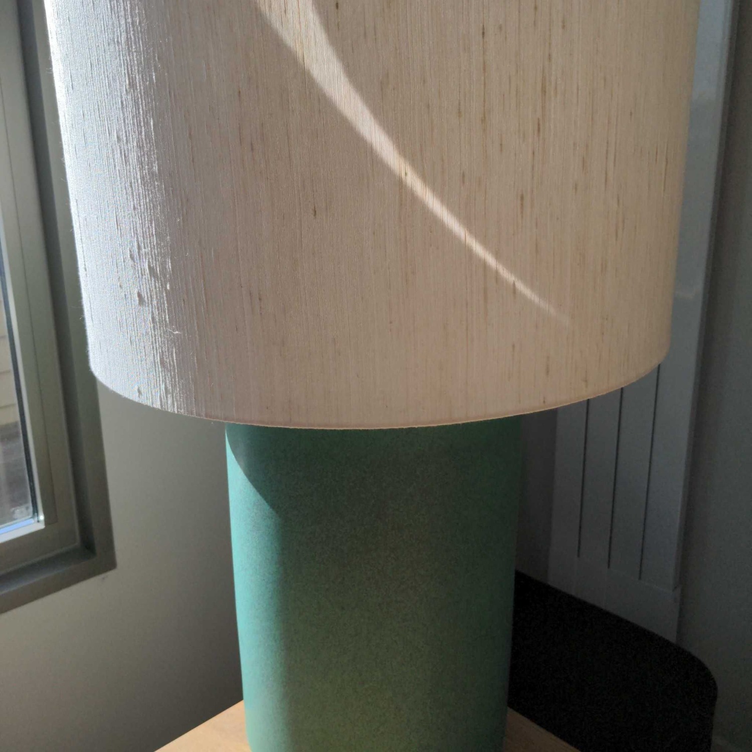 CB2 Rosalind Modern Table Lamp with White Shade - image-1