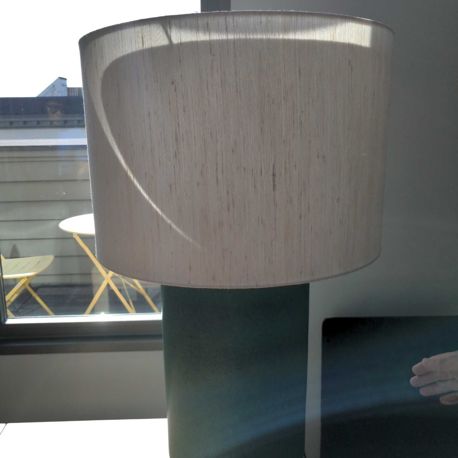 CB2 Rosalind Modern Table Lamp with White Shade - image-10