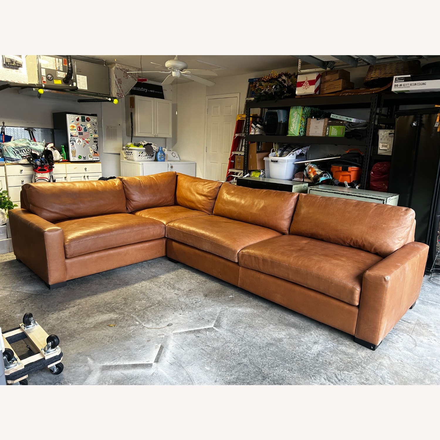 Arhaus Remington Leather 2 Piece Sectional - image-3