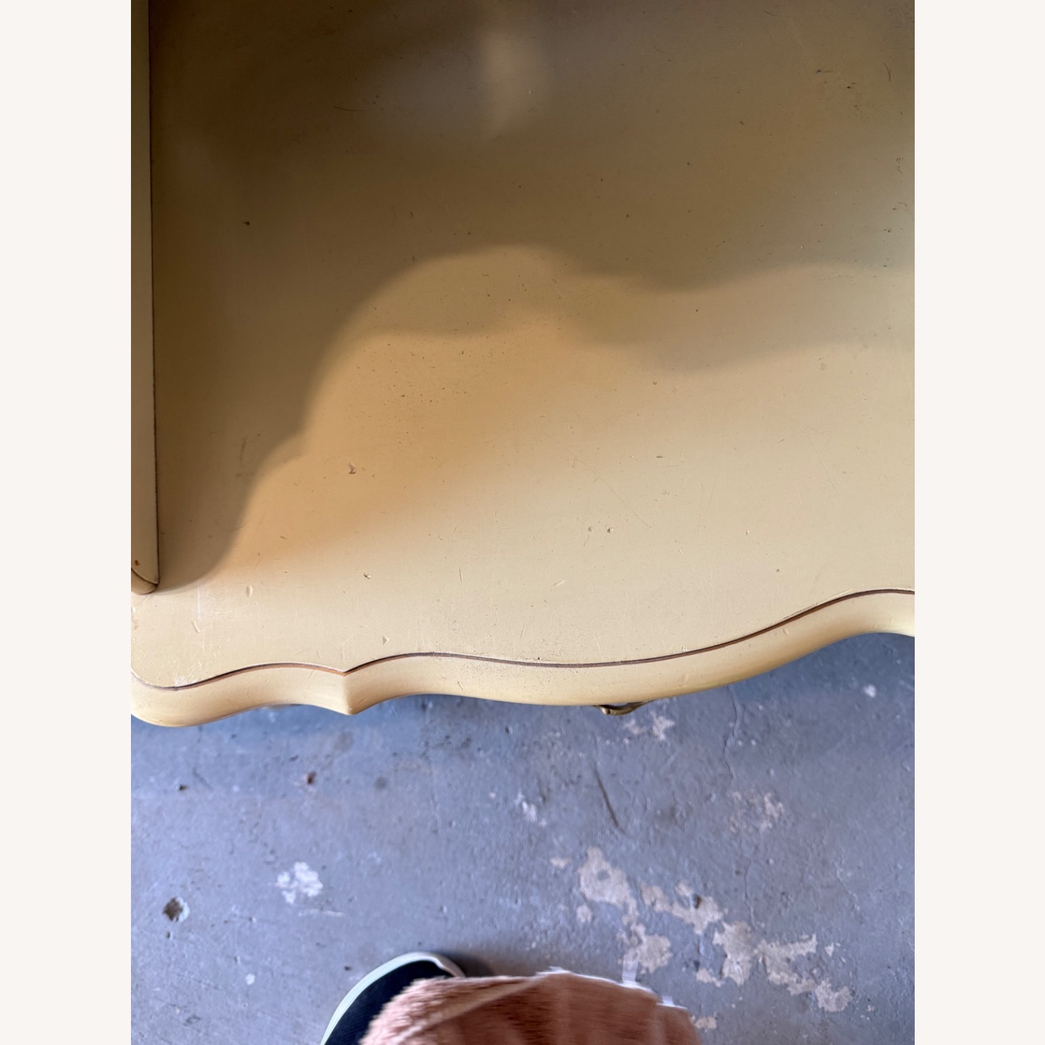 Vintage/Antique White Wood Nightstands - image-3