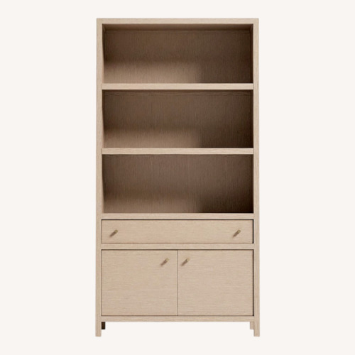 Used Crate & Barrel Kane Natural Wood Bookcase for sale on AptDeco