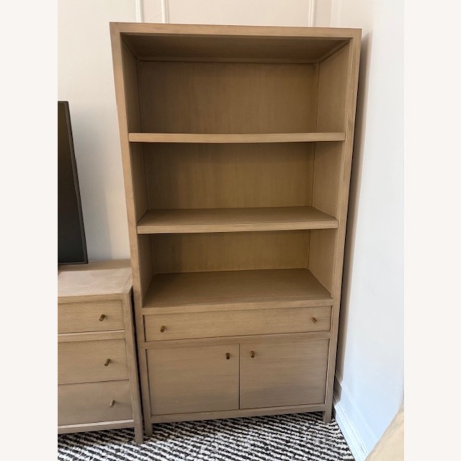 Crate & Barrel Kane Natural Wood Bookcase - image-4