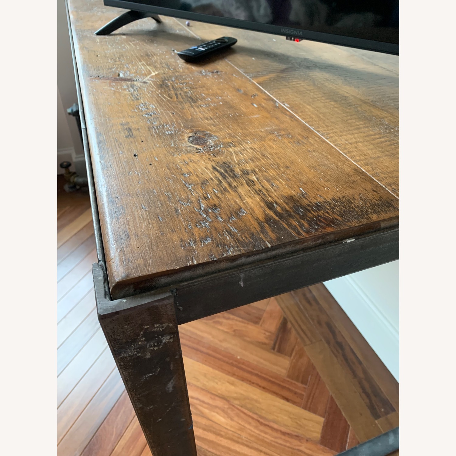 Dark Brown Wood Kitchen Island - image-1