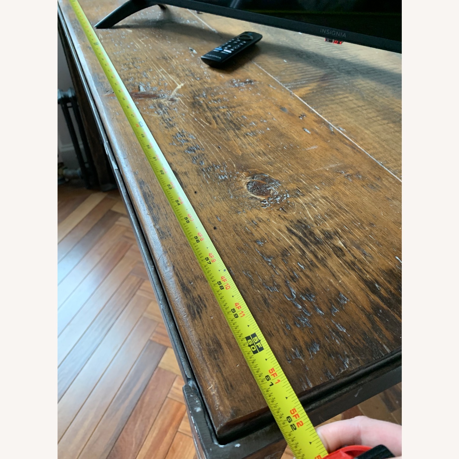 Dark Brown Wood Kitchen Island - image-5