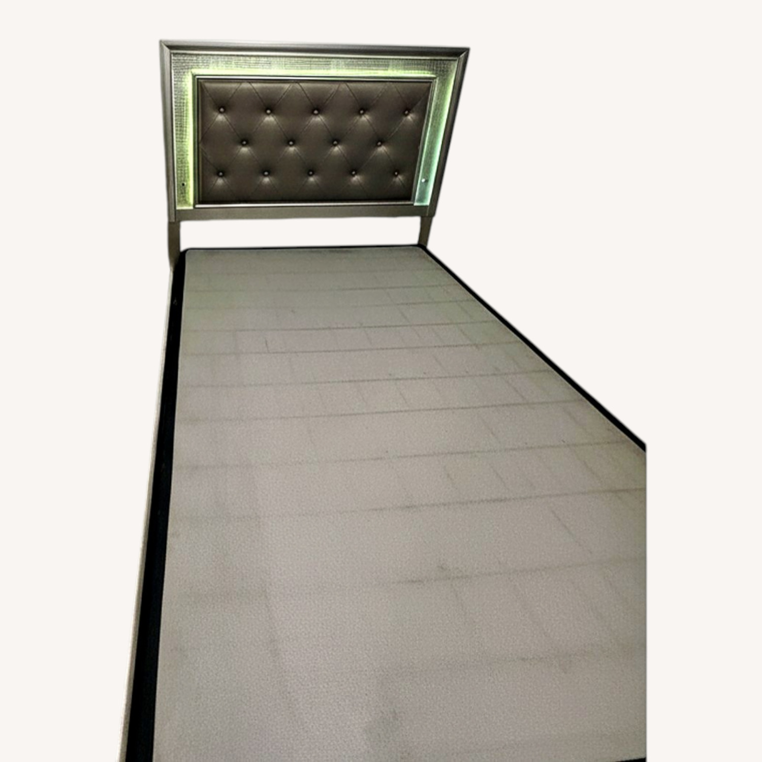 Silver Led Light up Full Size Bed - image-6