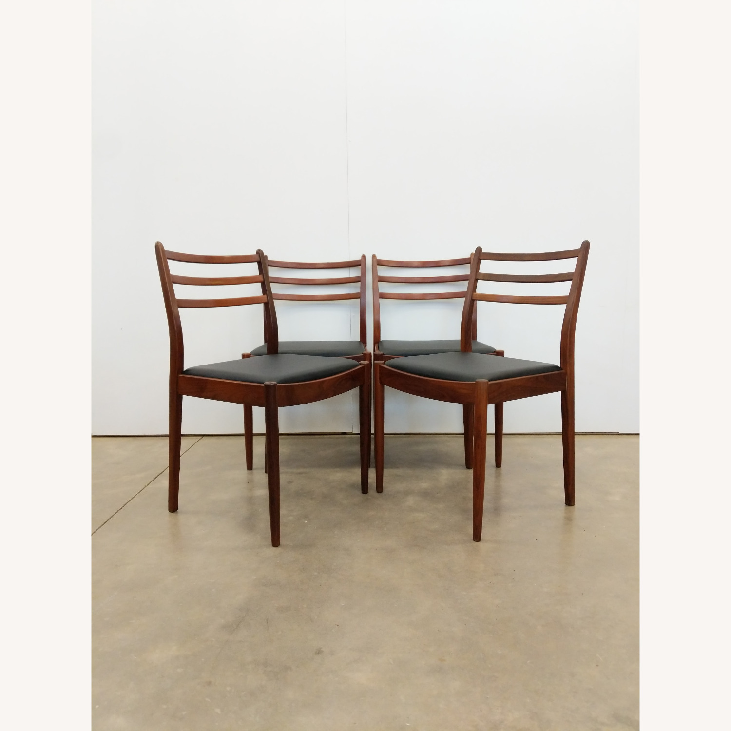 4 Vintage Mid Century Modern G Plan Dining Chairs - image-1