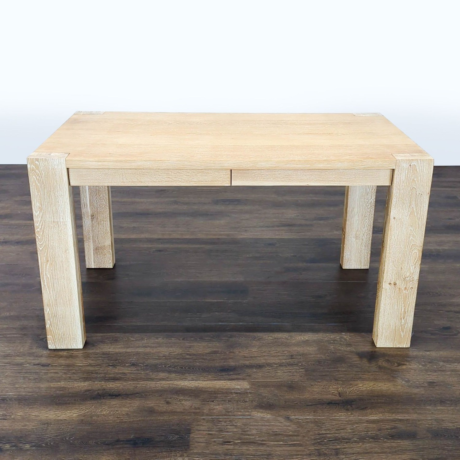 Crate and Barrel Terra Light Wood Desk - image-2